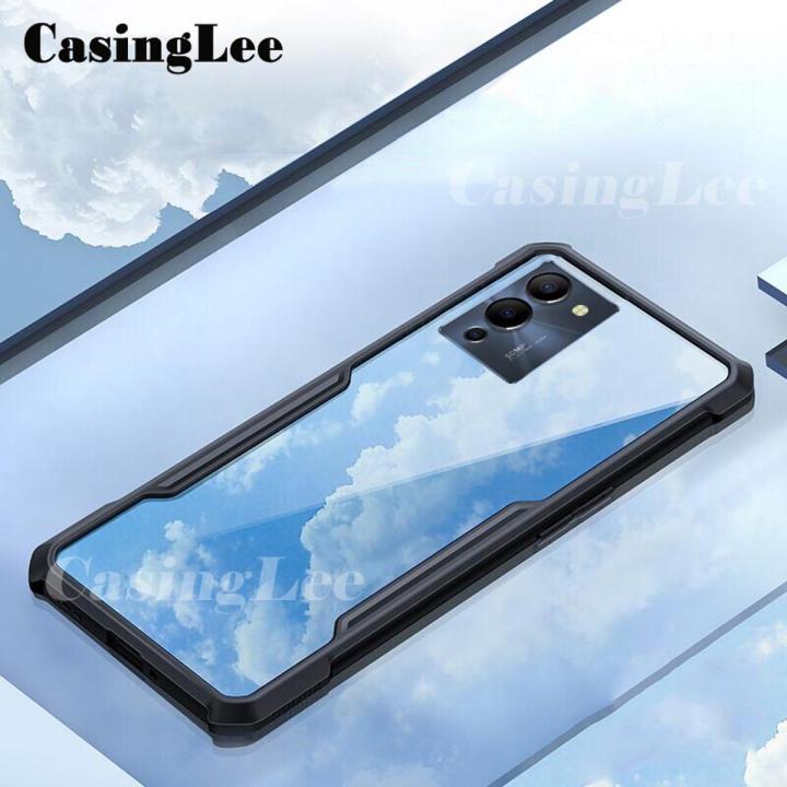 For Infinix Note 12 G96 Cases Transparent clear protector Soft Frame Hard Armor Phone Cases Infinix Note12 G96 Back Cover