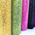 Glitter Bling Fabric Supplies Rhinestone Clip For Earring Artificial Bow Fabrics Faux Sheet Shiny. 