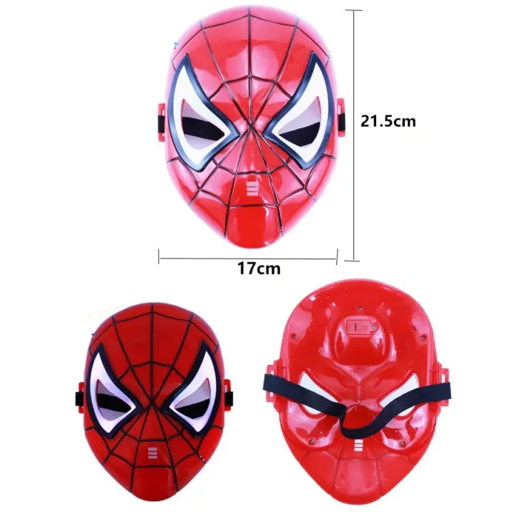 Spiderman%20Led%20Light%20Marvel%20Collection%20Face%20Mask%20Hero%20Set%20For%20Kids%20-%20H10779%20-%20Image%204
