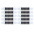 30 Pcs Forehead Thermometer Strips-Instant Read Forehead Thermometer Strips,Reusable Thermometer Strip for Checking Baby Kid Adult Temperature,95℉to 104℉,Travel-Sized. 
