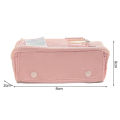 Pen Bag with Carrying Strap Zipper Pencil Case. 