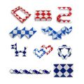 Kiss 3D Magic Cubes Intelligent Brain Toy Magic Jigsaw Puzzles Snake Shapes Toy Game. 