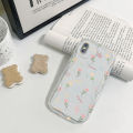 VRQR Soft Wavy Edge Phone Case For iPhone X Back Cover Full Screen Beautiful Flowers Pattern Cover iPhone XS Max XR. 