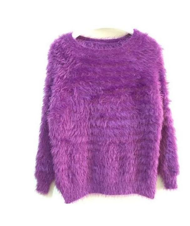 Purple Cotton Sweatshirt For Women