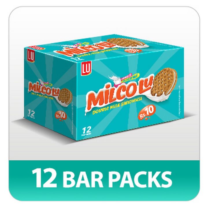 Milco LU Milk Sandwich Biscuits (Pack of 12)