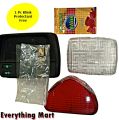 Head Light Cover, Brake/Back Light Cover, & Meter Body with monogram & bolt – Head Light cover for CD70, China Bike, and 70cc | Brake Light casing for Motorcycle a Free Klink Protectant | Head Light Glass for bike Meter Body for CD70 | Meter body casing. 