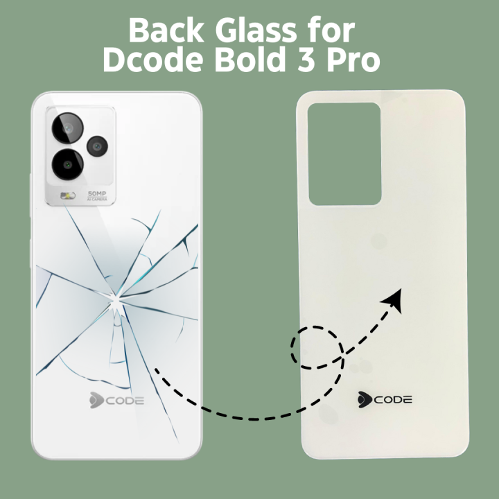 Premium Replacement Back Glass for Dcode Bold 3 Pro - Original Fit, Durable, Easy Installation