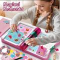 Mystery Treasure Book Magic Diary Open Key Book Multi Toys Stickers Beats Ring Magical Diary For Kids. 