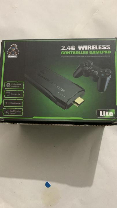 Game Stick X2 Plus 64GB 20,000 Plus Games 4K Game Stick 3D HD Retro Video Game Console 2 Wireless Controller 30 plus Emulator For PS1/N64/DC MORE