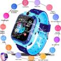 Q12 Smart Phone Watch For Children Student 1.44 Inch Waterproof Student Smart Watch Dial Call Voice Chat（blue）. 