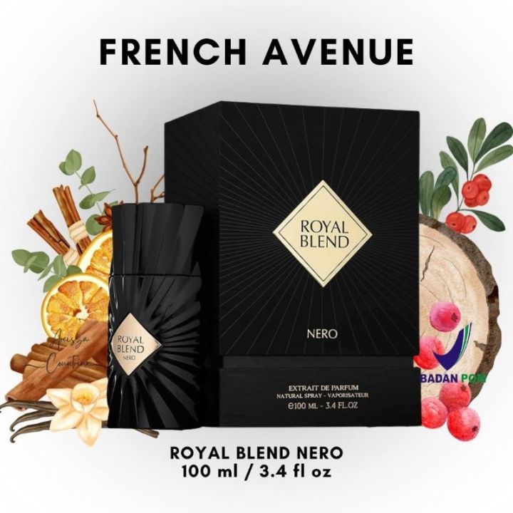 Royal Blend Nero Perfume Extract 100ml - Fragrance World French Avenue for men