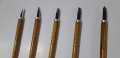 Arabic Urdu Calligraphy Pen Qalam Kalam Bamboo Jawi Jawa with Malaysian handle light color (5 pcs set) 1mm to 5mm. 