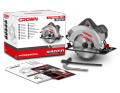 CROWN CT15188 Circular Saw 7 - 1/2" - 185 to 190mm - 1500w with 66mm max cutting depth at 90 degree with 20mm bore of circular saw blade. 