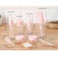 Nostalgia Travel Bottles Set For Makeup Cosmetic Toiletries, Leakproof Cosmetic Liquid Cream Travel Containers, TSA Approved Travel Accessories (9Pcs). 
