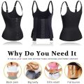 SLIM FIT WOMEN BODY SHAPER FOR LADIES  WAIST TRAINER PUSH UP VEST TUMMY BELLY GIRDLE WOMEN BODY SHAPER WAIST CINCHER CORSET ZIPPER VEST SHAPEWEAR- WOMEN BODY SHAPER FOR LADIES SLIMMING BELT FOR CHUBBY GIRLS- BLACK BLUE AND PURPLE - M L XL XXL. 