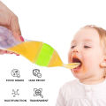 Dynamic Life Baby Silicone Squeeze Feeding Bottle with Spoon Food Rice Cereal Feeder 90ML| Silicone Baby Spoon Feeder| Spoon Feeder for baby| Newborn Infant Squeeze Spoon Toddler Food Supplement Rice Cereal Bottle Milk Feeder. 