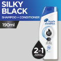 Head & Shoulders 2in1 Silky Black Shampoo 190ml. 