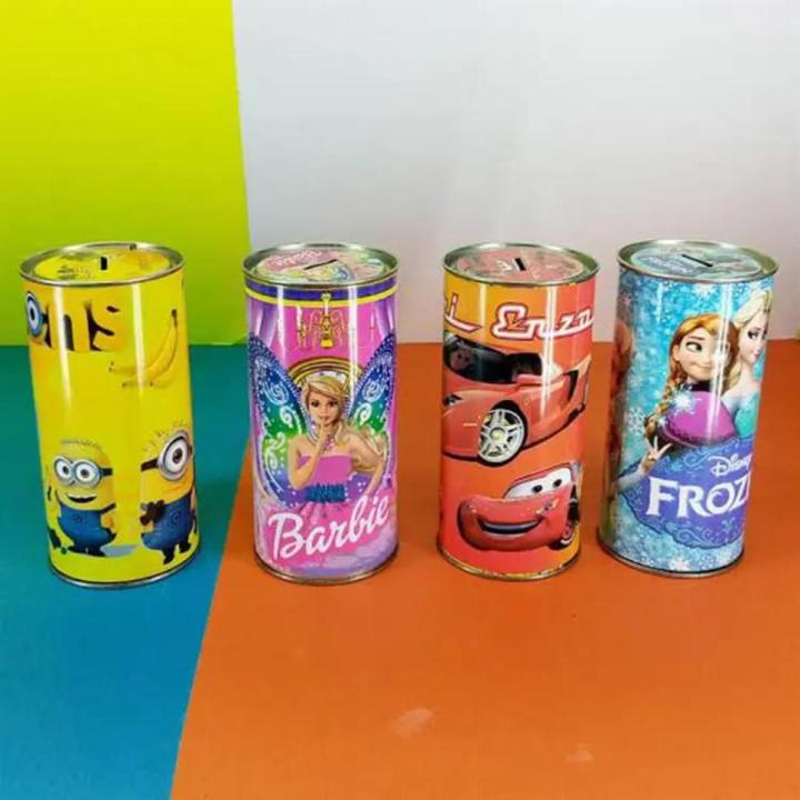 Cartoon Money box Coin Box Steel Saving box for Kids Character Gullak