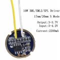 【Topnotch Store】1-10PCS cree led led T6 U2 driver 17mm 20mm 2-2.2A 5-Mode LED Driver for CREE XML LED Emitter. 