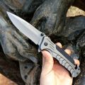Bronning Outdoor Self-Defense Knife Multi-Function Folding Knife Wilderness Survival Camping Knife Collection Saber Travel Household. 