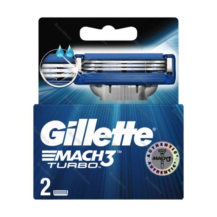 Gillette Mach3 Turbo System Shaving Razor Carts 2s