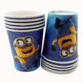 MINIONS THEME PAPER CUPS - PACK OF 10 PAPER CUPS - MINIONS CUPS. 