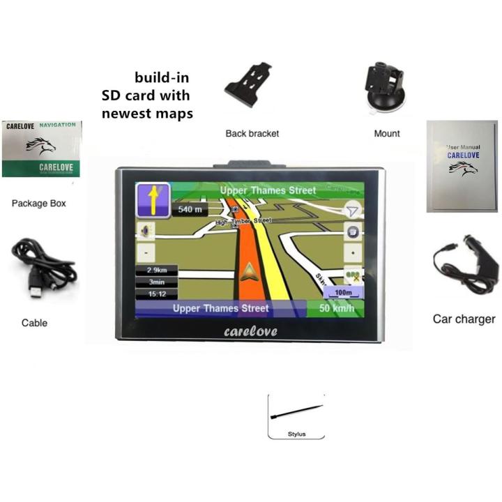 Carelove 7" Touch GPS Satellite Navigation With Pakistan Map Real Directions with Urdu Voice  Support Map, Windows PC MS Office (word, Excel, PowerPoint) Fm Radio, Audio Video Player with Life Time Free Map.
