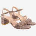 Unze London Women "MELISSA" Stunning Block Heel Sandals For Women - Block Heels Sandals For Women. 