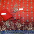Fancy Malai Printed Unstitched 3 Piece Suit Best for Girls  & women - Art# JS - FMPL - SC - M16 - BD. 