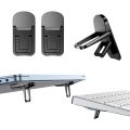 JM JADOON Laptop Stand Clip 2 PCS/1 Pair  Metal Dual Lock Mode Laptop Cooling Pads Stands HP Laptop Stand Dell Stand Mac Stand Laptop Cooling Strong Grip Black Silver. 