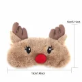 Christmas Deer cute animal eye cover Plush Fabric Sleeping Mask Eyepatch Winter Cartoon nap Eye Shade for Christmas gift. 