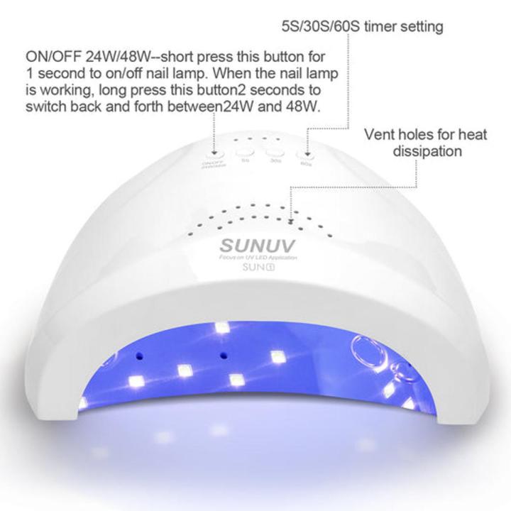 UV%20LED%20Nail%20Lamp,%20SUNUV%20Gel%20Nail%20Light%20for%20Nail%20Polish%2048W%20UV%20Dryer%20with%203%20Timers%20SUNone%20Portable%20Mini%20Quick%20Curing%20Nail%20Gel%20Polish%20Nail%20Dryer%20UV%20Led%20Lamp%20-%20Image%202