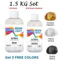 Resin Craft Crystal Clear Epoxy (120g-225g - 825g 1.5Kg ) Pure for Art, Craft & Coating Delivery All Over Pakistan. 