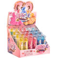 Lipstick candy kids fruit flavor creative lipstick candy snacks toys 61 glitter lollipop kids glow candy. 