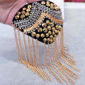 Shoulder Brooch Tassels Rhinestones Jewelry Temperament Wear-resistant Brooch Pin Clothes Decor. 