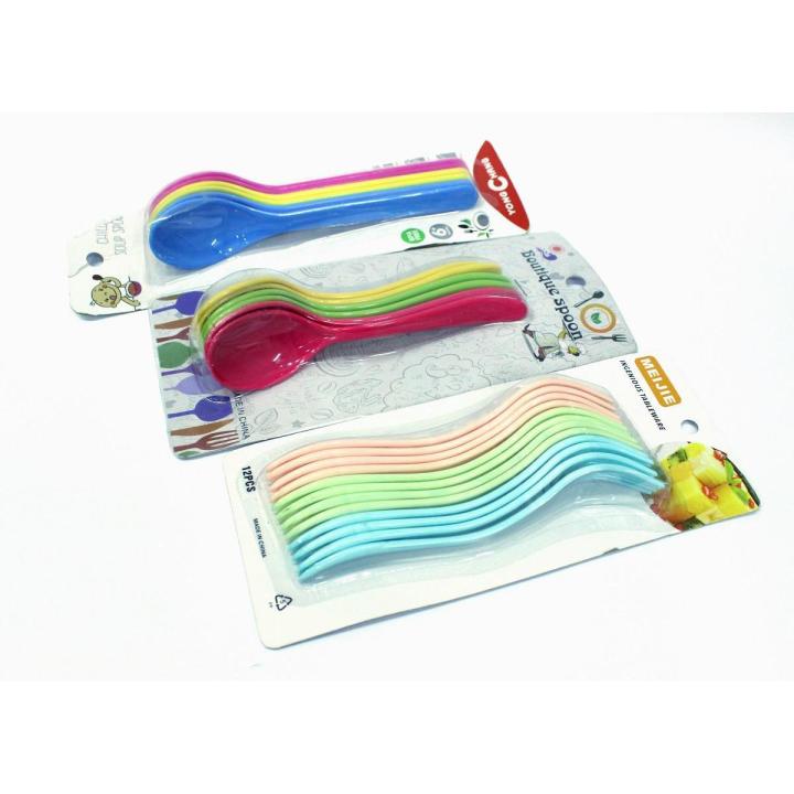 Baby Feeding Spoon and Fork Baby Safe Plastic