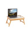 Wooden Folding Laptop Table Bed, Breakfast Table, Tray Table (Beach Wood). 
