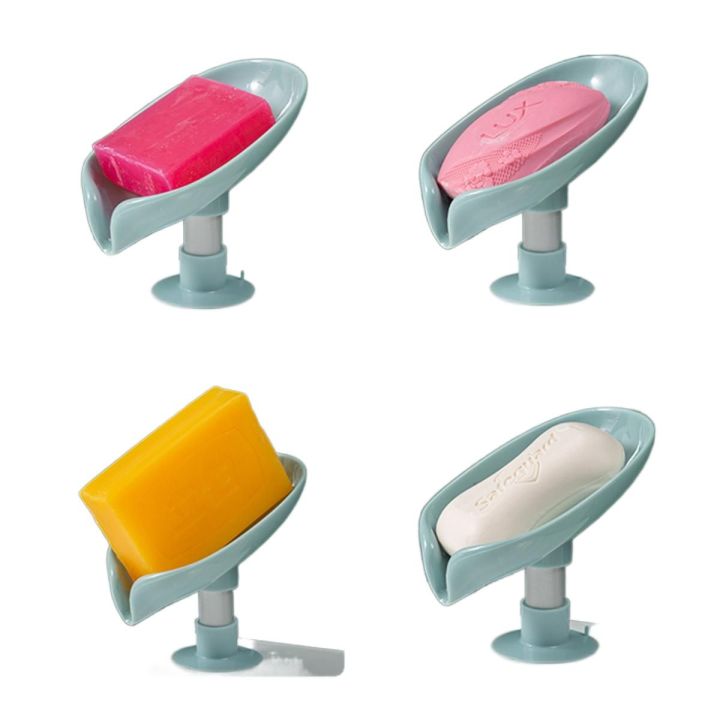 4Pcs Soap Rack For Washroom Suction Cup Sponge Dish Rack With Drain ...