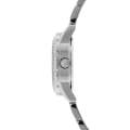 Guess Silver Stainless Steel White Dial Quartz Watch for Ladies - W0445L1. 