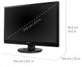 LED 22 Inch Full HD 1080p LED Monitor with DVI and VGA Inputs - 22 Inch Led Black. 