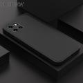 Hontinga for Infinix Smart 6 HD Back Cover Simple Candy Color Square Edge Liquid Silicone Phone Case. 