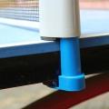 Retractable Table Tennis Net Plastic Mesh Net Rack - Grey. 