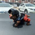 Universal Car Interior Decoration Pubg Bull Dog With Cloths and Welding Hat Hanging Car PittBull 1 Pc. 