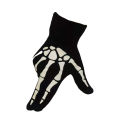Halloween Skeleton Gloves Keep Warm Touchscreen Luminous Skeleton Warm Gloves. 