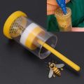 Professional Transparent Queen Bee Labeled Bottle Beekeeping Queen Bee Cages Plunger Marker Tools Plastic Beekeeper Breeding Bottle. 