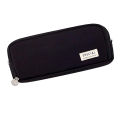 ANGOO Pencil Case 3 Compartment Pouch Pen Bag for School Teen(Black). 