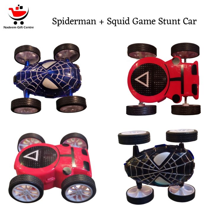 Push and Go Small Size 360 Rotating Double Sided Stunt Car | Small Size Double-Sided Stunt Car