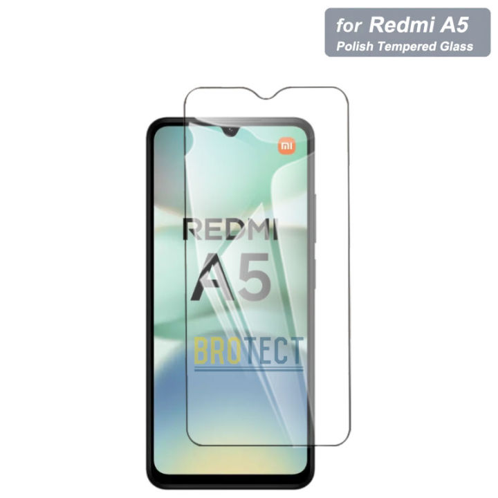 Xiaomi Redmi A5 Tempered Glass Screen Protector 2.5D Polish Glass For Xiaomi Redmi A5 - Transparent