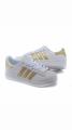 White and gold Sneaker For girls. 