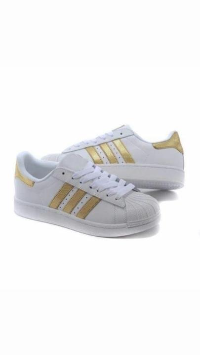 White and gold Sneaker For girls